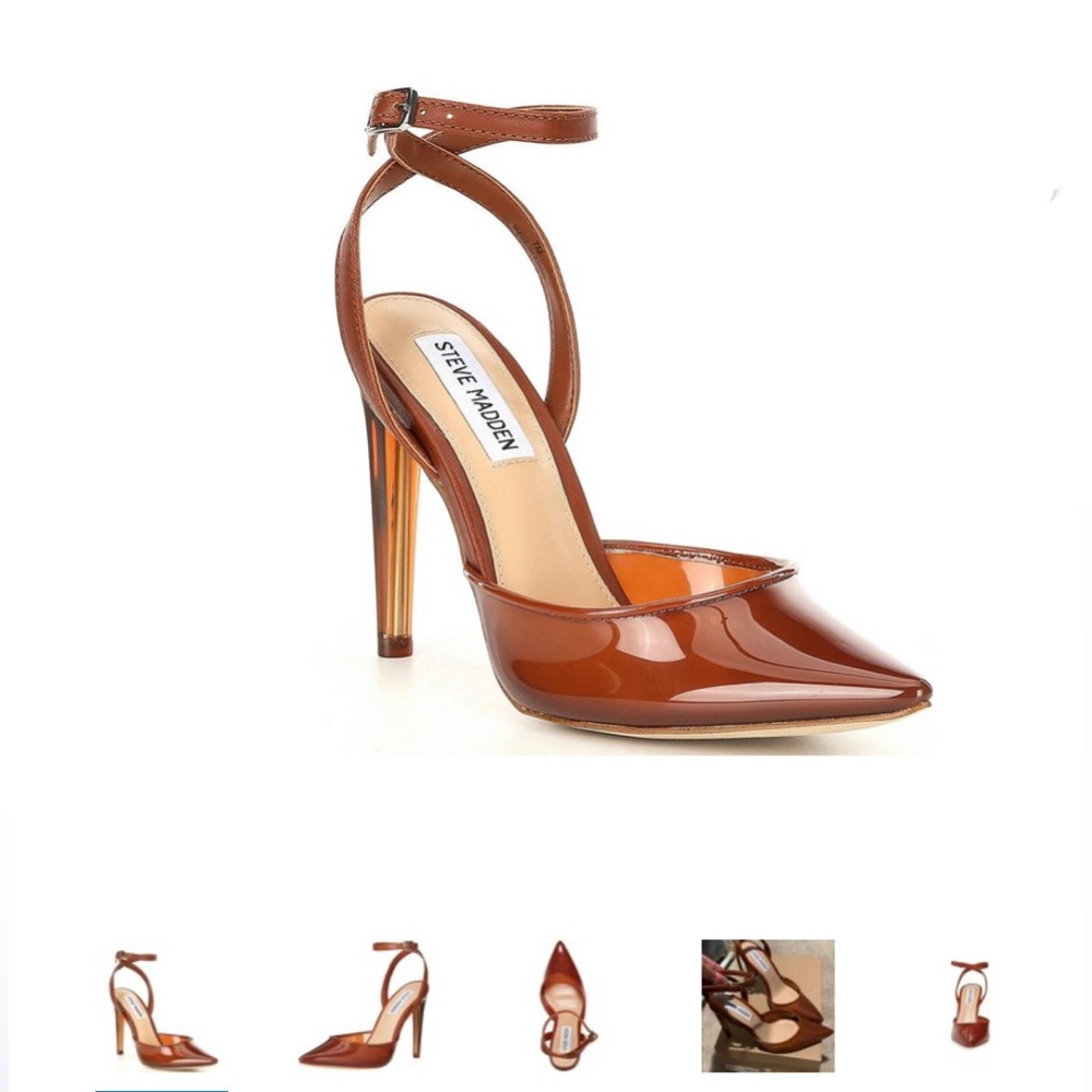 Steve Madden Alessi Tan heels sz 8 US New with Box